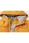 Boy's Mustard Yellow Left Chest Logo Patched Zippered Jacket with Pocket Detail on the Front - 3