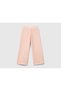 Girl's Dusty Pink Wide Leg Trousers with Logo Embroidery on the Back - 2