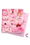 18-Piece Gift Bag Boxed Baby Hair Clip Set Pink - Girls' Crown Bow Snap Rubber Hair Clips - 2