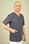 Men's Lycra Envelope Collar Single Top - Smoked