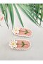 Daisy Pink Long-Lasting Handmade 2-Piece Niche Snap Buckle (Suitable for Any Age Group Use) - 3