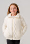 Plush Zippered Girl's Jacket - 3