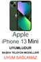 Apple iPhone 13 Mini Matte Compatible Black Case – Soft Silicone, Protective, Shock Absorbing Cover - 2
