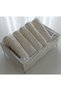 Footed Velvet Guipure Pearl Towel Holder and 5 Pieces of 30*50 cm Cotton Guipure Towels Gift - 2