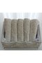 Footed Velvet Guipure Pearl Towel Holder and 5 Pieces of 30*50 cm Cotton Guipure Towels Gift