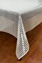 Pvc Transparent Coated Tablecloth Hasır_1032-B