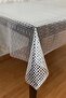 Pvc Transparent Coated Tablecloth Hasır_1032-B