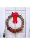 New Year's Custom Luxury Lighted Silvery Door Wall Garland Decoration Ornament Kokina Pine Cone 35X35Cm