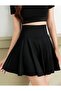 High Waist Lycra Mini Flared Skirt