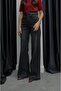 Wide Leg Jeans with Smoked Leg Detail - 4