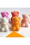 3 Size Teddy Bear Silicone 4.3cm Little Bear Silicone Mold K-1375, Scented Stone Soap Plaster Candle Mold - 5