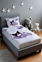 Sleepy Kuromi under the Stars Patterned Bedspread and Pillowcase - 2