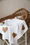 Teddy-Four Layer Muslin Heart Blanket - 6