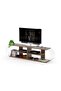 Case LARGE TV Unit Modern Living Room Made In Turkey, TV Unit - Walnut-Chrome
