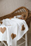 Teddy-Four Layer Muslin Heart Blanket - 2