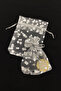 Silver Tiny Pouch, Henna Wedding Wedding Engagement Gift Cookie Gold Jewelry, Polka Dot 50 Pieces, Size 7X9Cm - 2