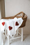 Teddy-Four Layer Muslin Red Heart Blanket - 6