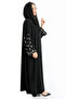 عباية بيضاء مطرزة يدويا AIK8050 - 3