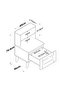 Bedside Table Night Stand with 2 Shelves and Membrane Drawer, White - 7