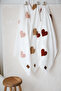 Teddy-Four Layer Muslin Heart Blanket - 3
