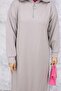 Basic Hijab Dress - Gray 2333 - 3