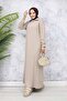 Basic Hijab Dress - Beige 2333 - 4