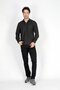 Jagger Men's Slim Straight Slim Fit Regular Waist Straight Leg Jean Trousers Black