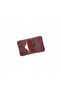Purple Real Leather Folding Card Holder - 2