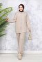Zippered Double Set - Beige 3344 - 5