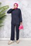 Zippered Double Suit - Anthracite 3344 - 4