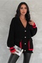 Knitwear cardigan standard size button detailed pockets colorful oversize - 3