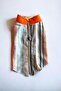 Stripe Orange Water Repellent Dog Raincoat - 6