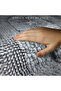 Natural Cotton Spaghetti Oval Gray 2-Piece Bath Mat Set Bathroom Rug Toilet Seat Set - 5