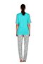 Women's Viscous Short Sleeve Mint Green Pajama Set 10204 - 3