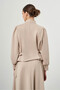 Beige Blouse with Side Tie - 5