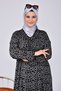 Large Size Viscose Women's Dress Tesettur Comfortable Fit