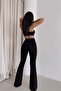 Dodge Black Flared Jeans Women's Fade-Resistant Power Lycra Shaping Denim Pants - 3
