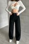 Women's Jeansmode High Waist Wide Leg Baggy Black Jeans
