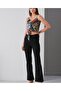 Vega High Waist Black Flare Jeans - Spanish Leg Jeans, Lycra - 3