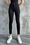 Skinny Women's Jeansmode High Waist Skinny Leg Black Jeans - 3
