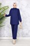 Double Suit with Piping - Navy Blue 3367 - 4