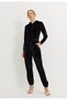 Women's Black Velvet Suit