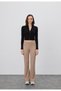Women's Black Half Fisherman Crop Cardigan