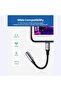 كابل Lightning Connector Jack 3.0 من الألومنيوم المضفر 10 سم - أسود - 4