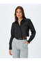 Classic Lapel Long Sleeve Regular Fit Crop Shirt - 3