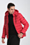 Hooded Men's Puffer Coat - 3