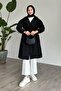 Herringbone Black Cashmere Coat - 3