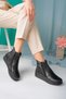 Genuine Leather Full Orthopedic Special Sole Thermo Rubber Water and Cold Resistant Mother Boots - 4