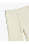 Basic Leggings with Spanish-Style Ribbed Hem - 3