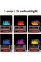 Air Humidifier Fireplace Diffuser 7Colors Led Ultrasonic Aroma Essential Oil Flame - 5